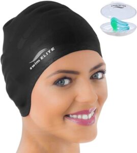 waterproof silicone swim cap